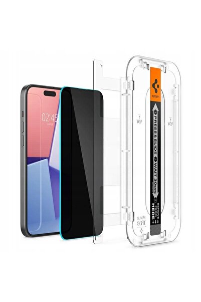 Spigen PROTECȚIE DIN STICLĂ SECURIZATĂ GLAS.TR EZ FIT PENTRU IPHONE 15 PLUS 1...