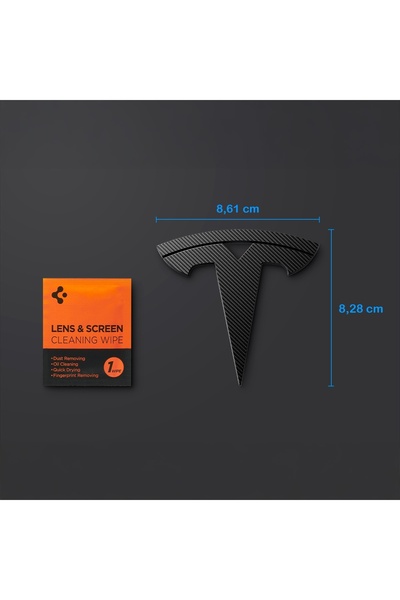 Spigen Ornament capac emblemă capotă față pentru Tesla 3 Highland