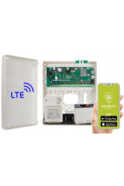 SATEL PERFECTA 16 LTE SMS LCD APP SIRENA 18AH KIT SISTEM DE ALARMĂ DE SECURIT...