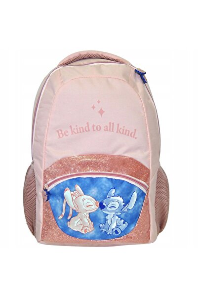 NO BRAND Rucsac școlar cu un singur compartiment Stitch & Angel ST00022 42cm