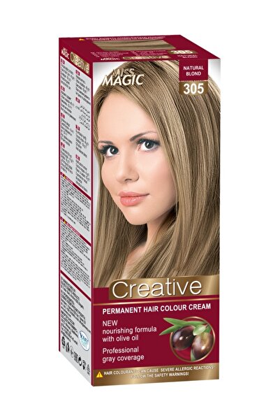 Miss Magic Vopsea de par permanenta nr 305, Blond , 90g, Creative