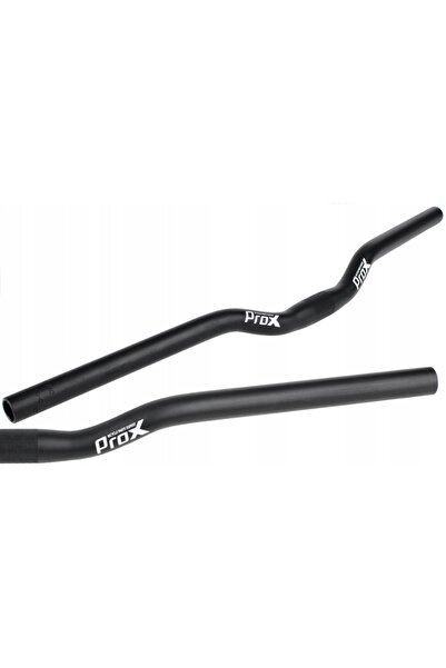Prox Ghidon de bicicletă din aluminiu, negru, curbat, 640 / 30 / 25.4mm