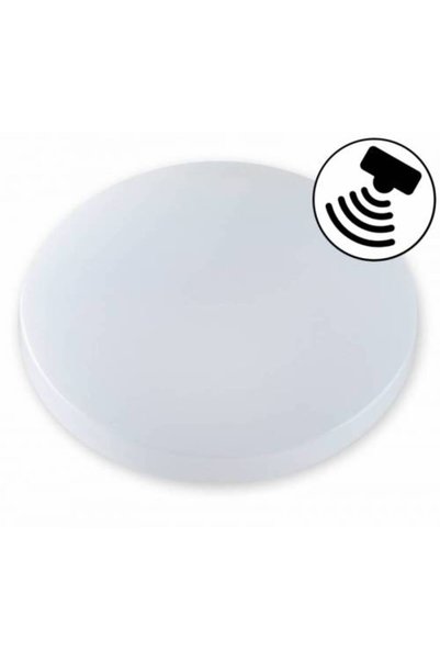 ecolight Plafonieră LED 18W cu senzor de mișcare, rotundă, albă, 4000K