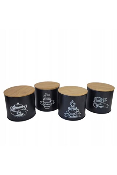 Brunbeste Set de organizare pentru bucătărie, 4 recipiente pentru cafea, ceai...