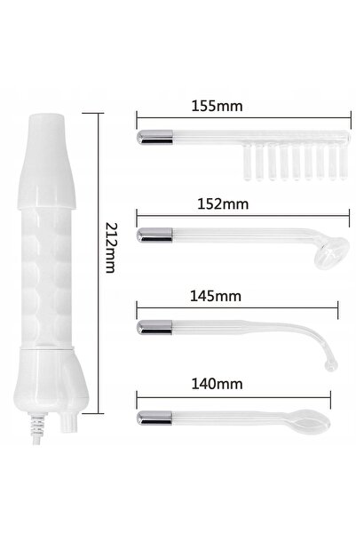 NO BRAND DARSONVAL DERMA WAND 4 PELETE ELECTROZI ÎNGRIJIREA FAȚEI, A PIELII Ș...
