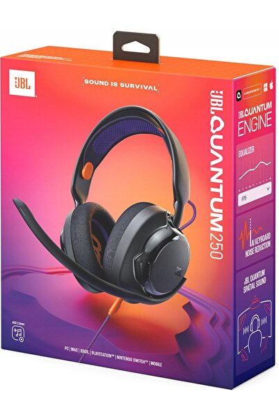 JBL Căști Quantum 250 cu fir, circumaurale