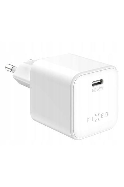 NO BRAND Încărcător FIXED USB-C GaN 65W Mini de Perete (Alb)