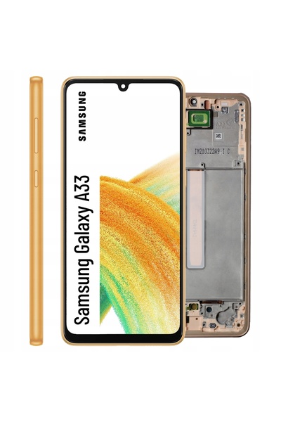 NO BRAND Display pentru Samsung Galaxy A33 5G ecran LCD cu ramă Incell Auriu ...