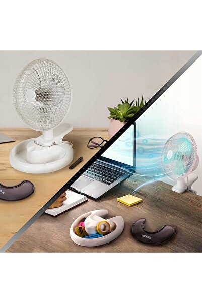 Duronic WIATRAK Ventilator de birou cu clemă, rotativ