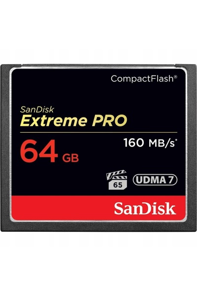 SanDisk Card CF 64GB Extreme Pro, scriere 150MB/s, citire 160MB/s