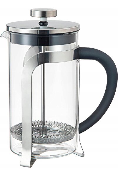 NO BRAND Infuzor de sticlă cu piston 1000ml 1L cu filtru, pentru cafea, ceai,...