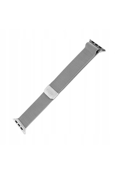 NO BRAND Brățară tip plasă FIXED pentru Apple Watch 40/41/42 mm argintie