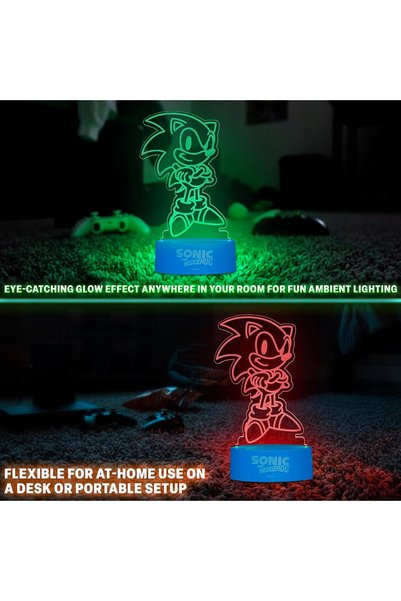 NO BRAND Lampă de veghe Sonic, decorativă din acril, pentru copii, lampă de v...