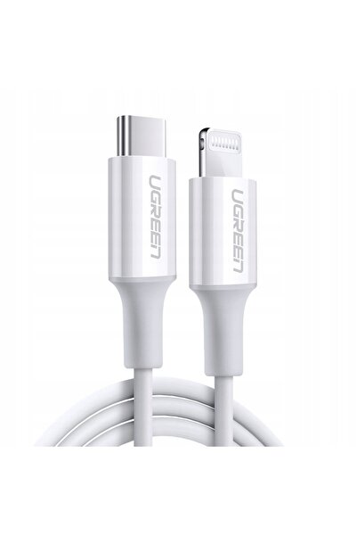 NO BRAND UGREEN CABLU LIGHTNING LA USB-C 3A PENTRU IPHONE 12 13 14 1.5M ALB