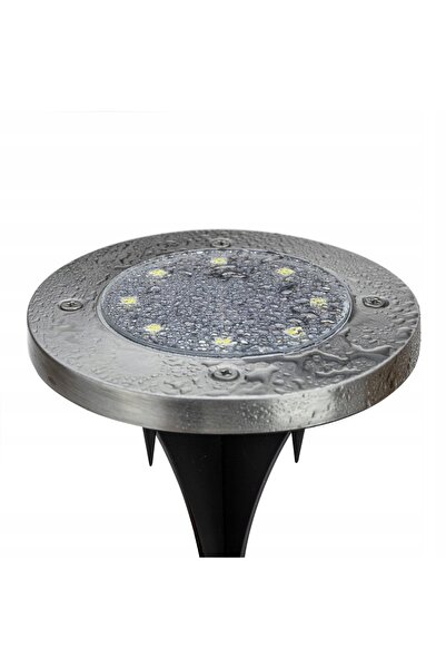 PrzydaSie.pl 4x Lămpi solare de grădină cu 8 LED-uri, cu senzor, pentru exterior