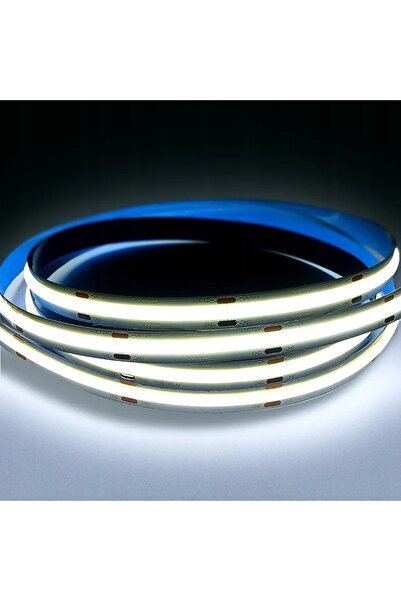 NO BRAND LED COB PUTERNIC 24V 528 LED-uri/m 14W/m culoare alb rece PRO 5mb