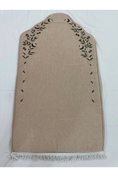 Greenk Classical and Elegant Embroidered Carpet with a Mosque Design for Prayer