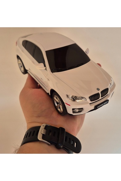 Rastar Mașină cu telecomandă Autko BMW X6 albă, cu pornire automată, telecoma...