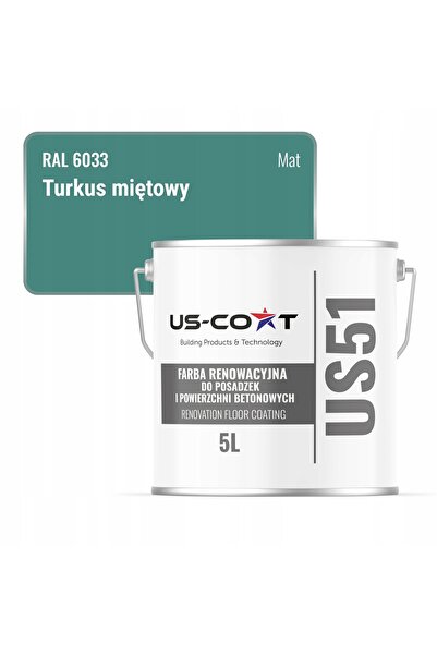 NO BRAND Vopsea pentru renovarea pardoselilor de beton de garaj, turcoaz ment...