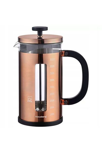 Klausberg Filtru cu piston, vas de 1l pentru prepararea cafelei și ceaiului, ...
