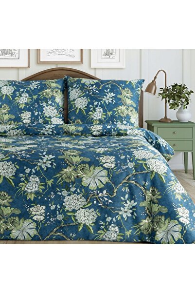 Eurofirany Set de lenjerie de pat KOMPLET SPRING/68 140X200 cm, flori din bum...