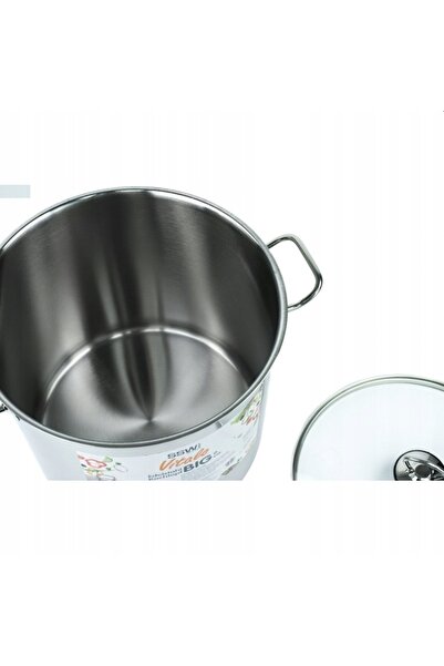 NO BRAND Oală gastronomică tradițională mare din oțel inoxidabil, 17 L, 30 CM...