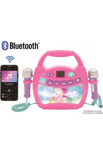 LEXIBOOK Boxă portabilă de karaoke Unicorn pentru copii