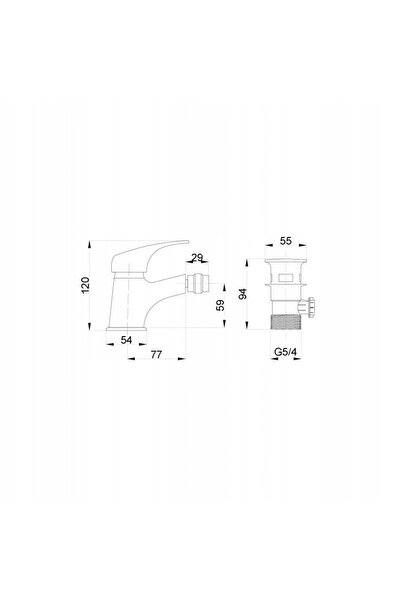 Hydroland Baterie de bideu ATUT -707