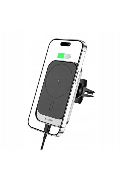 Tech-Protect Suport auto încărcător inductiv MagSafe pentru iPhone 13 14 15 S...