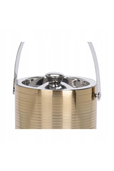 Excellent Houseware Găleată pentru gheață Ice GOLD, recipient termoizolant cu...