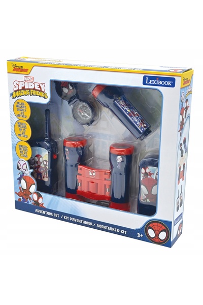 NO BRAND Kit radio cu unde scurte Lexibook Spider-Man: binoclu, busolă, lanternă