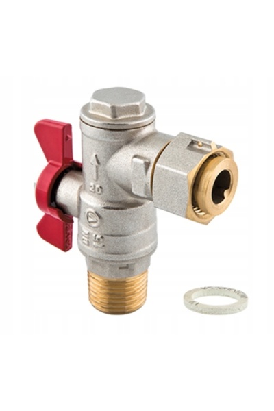 VALVEX Robinet cu bilă cu acționare rotativă SPIN, cu filtru, DN20-PN25 3/4 "...