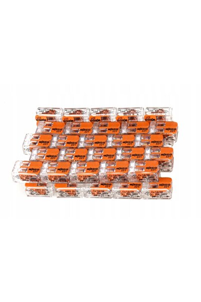 NO BRAND Conector rapid Wago 221-412 cablu 2x4 mm 100 bucăți