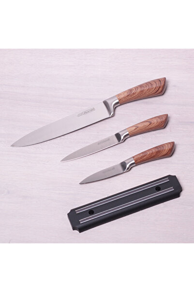 Kamille SET de cuțite, set complet, cuțite de bucătărie + bandă magnetică 4el.