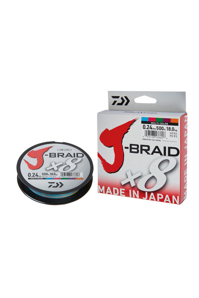 daiwa Panglică J-Braid X8 0,51mm/300m multicoloră