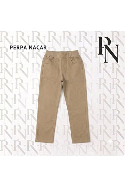 Nacar Okul Formaları Unisex Çocuk Ribana Bel Pantolon
