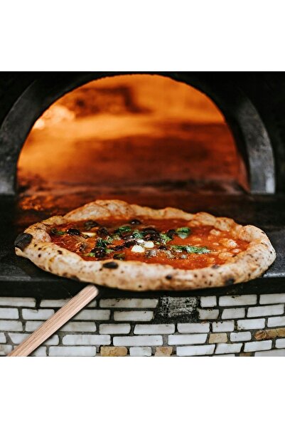 NO BRAND SZUFLA LOPĂȚĂ DE PIZZA PERFORATĂ 30.5 x 35.5 lungă 85 cm VIAGGIO + E...