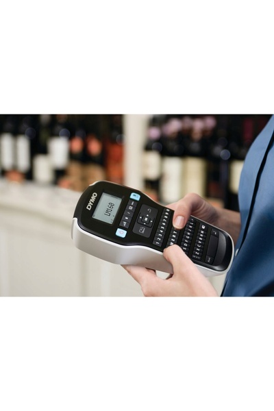 NO BRAND Bandă DYMO D1 12 mm/7 m, negru pe fond roșu