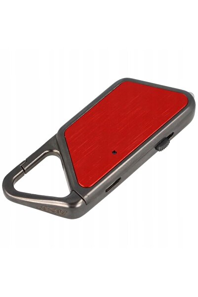 NO BRAND Lanterna USB LED Aluminiu Roșu - 53653
