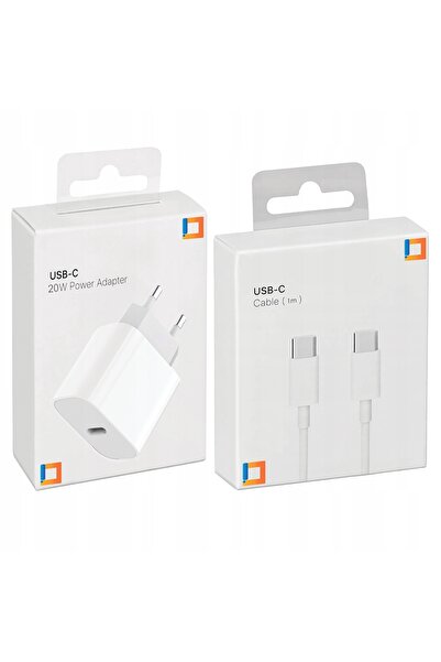 NO BRAND ÎNCĂRCĂTOR RAPID USB-C DE 20 W + CABLU PENTRU IPHONE 15, 16 ȘI PRO, 1 M