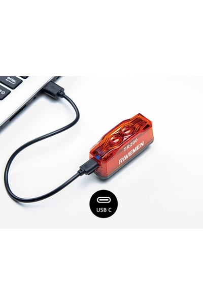 NO BRAND Lumină spate Ravemen TR200, 200 lm, senzor de frână, pornire/oprire ...