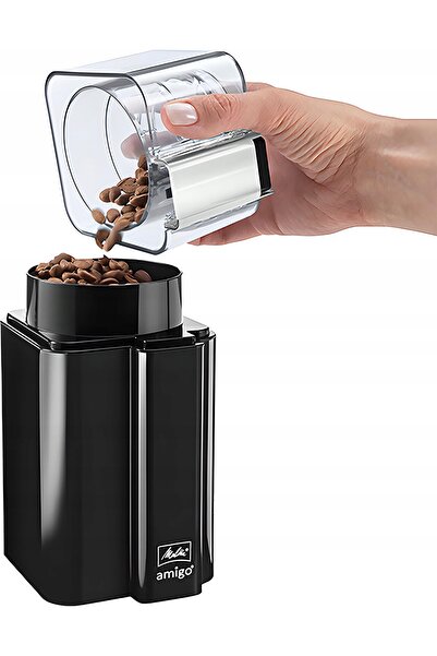 melitta Amigo 170 W Polizor electric cu grosime de șlefuire reglabilă, negru