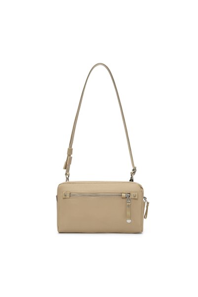 NO BRAND Pacsafe W Geantă de umăr antifurt 3-în-1 tip sling - Taupe