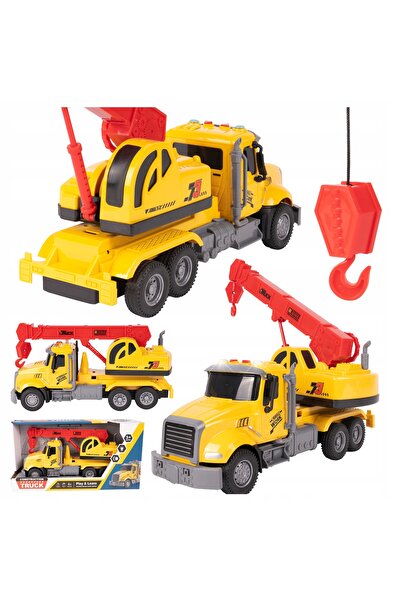 Stator Camion interactiv mare cu funcții de condus și efecte, Macara auto