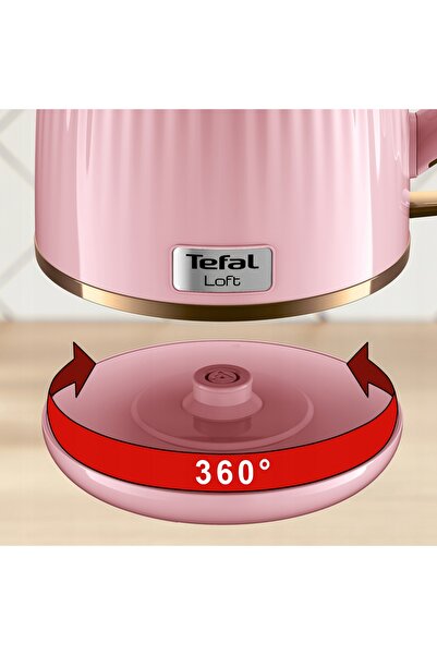 TEFAL Loft KO2517 2400 W Fierbător electric fără fir roz