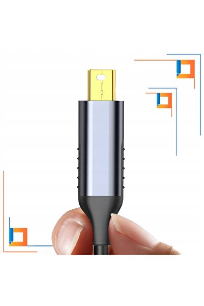 NO BRAND ADAPTOR CO2 MINI DISPLAYPORT LA DISPLAYPORT 1.4 CONVERTOR MINI DP 8K...
