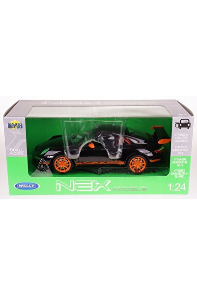 NO BRAND WELLY Mașină metalică Porsche 911 997 GT3 RS Mașină sport mare cu uș...