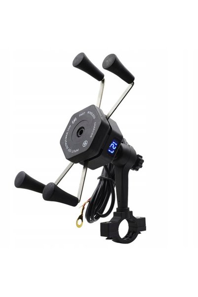 DKM Suport telefon motocicletă inductiv QI QC