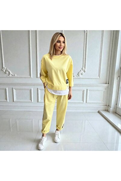 Azara Larissa Cotton Suit - Yellow
