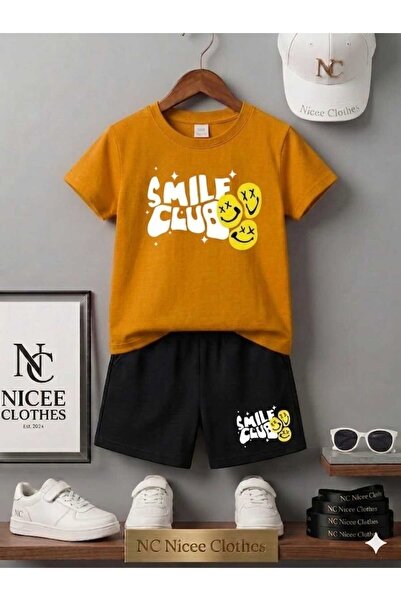 Leto Lykia Summer Children's T-Shirt Shorts Unisex (Si̇mi̇le Club Printed)